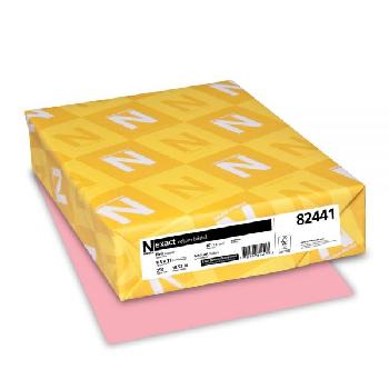 Neenah® Exact Vellum Bristol Pink 67 lb. Card Stock 8.5x11 in. 250 Sheets per Ream